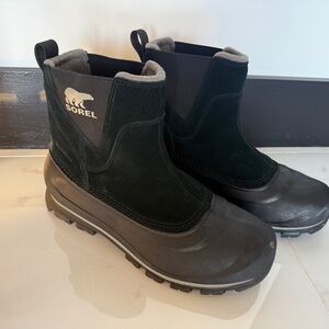 Sorel Adult Black and Gray Snow Boots Size 10